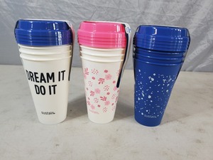 12 New Travel Tumblers with Lids