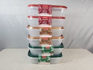 12 New Large Rubbermaid Take Alongs with Glitter Lids