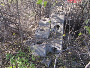 Cement Blocks Approx.. 20 Chimney Blocks Approx.. 100 Standard Blocks