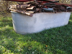Scrap Steel & Water Storage Tank
