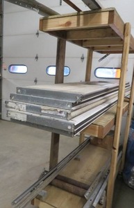 lot 10 image: 5 PANEL INSULATED GARAGE DOOR WITH ALL HARDWARE