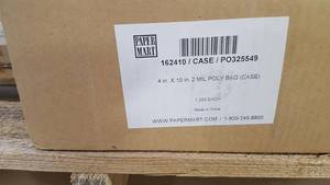lot 26 image: 1 12 MIL AND 2 MIL POLY BAGS