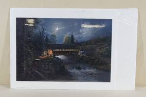lot 36 image: Jesse Barnes Bridge to the Past Unframed Art Print - 20822500