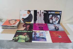 lot 52 image: Record Albums - Aretha, Nat King Cole, Stevie Wonder
