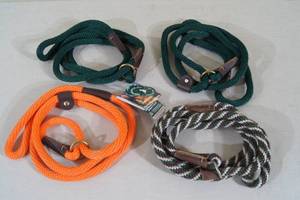 lot 92 image: Mendota Pet British Style Dog Slip Leads