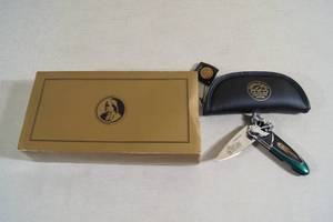 lot 112 image: Franklin Mint Collector Pocket Knife - Harley Davidson Knucklehead