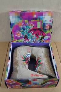 lot 174 image: Ed Hardy Ladies Print Boots - Size 8