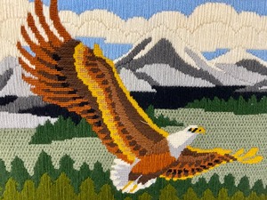 lot 113 image: Vintage Needlepoint Art