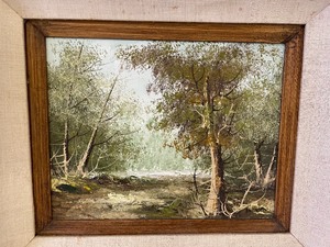 lot 104 image: Vintage Framed Scenic Art