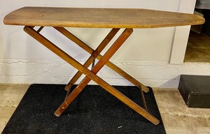 lot 94 image: Vintage Wooden Ironing Board