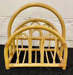 lot 77 image: Bamboo Magazine Rack