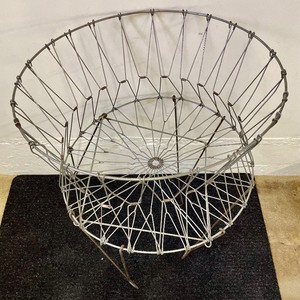 lot 80 image: Vintage Metal  Laundry Basket
