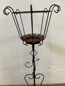 lot 57 image: Marvelous Decorative Metal Planter