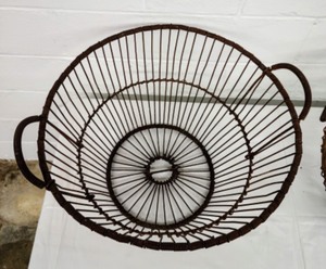 lot 48 image: Pair of Vintage Wire Baskets