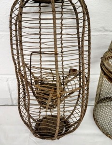 lot 150 image: Vintage Minnow Bucket and Vintage Trap