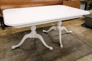 lot 49 image: Vintage Painted Dining Table