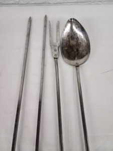 lot 156 image: Vintage GrillServing Utensil Set