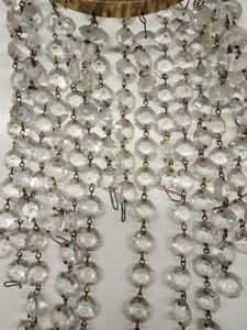 lot 157 image: Vintage Crystal Chandelier Shade