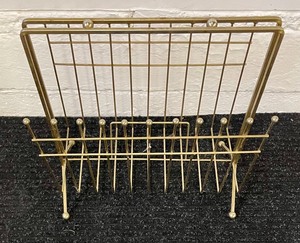 lot 71 image: Vintage Metal Magazine Rack
