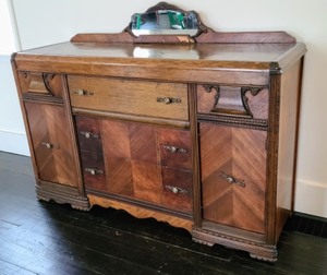 lot 14 image: Vintage Waterfall BuffetSideboard