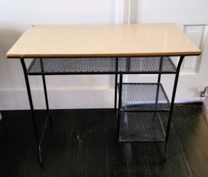 lot 15A image: Mid Century Metal Desk and Chair