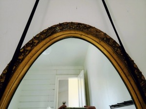 lot 3A image: Vintage Hanging Wall Mirror
