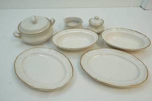 stoneware serving set