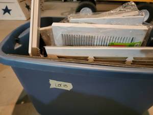 Tote full of vent covers with jewel...