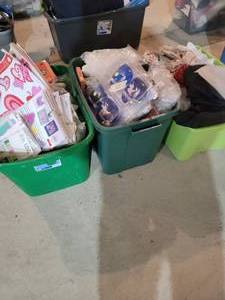 3 totes full of $1.00-$5.00 stock o...
