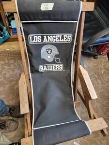 Wooden Los Angeles Raiders rocking ...