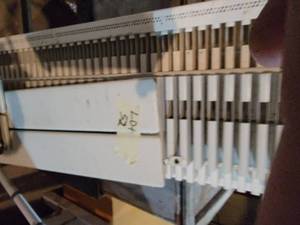 4 hot water radiators...
