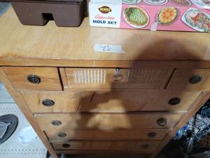 Vintage Solid wood 7 drawer dresser...
