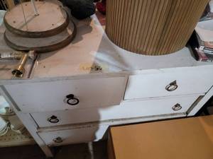White Solid wood 4 drawer dresser...