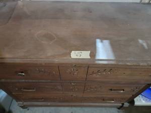 Vintage solid wood 3 drawer dresser...