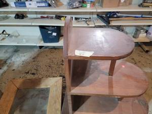 3 Wooden stands end tables 1 has a...