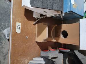 Table lot of hand crafted projects...