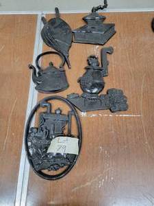 Lot of 5 Decorative Iron Castings...