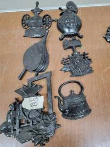 Lot of 6 Decorative Iron castings...