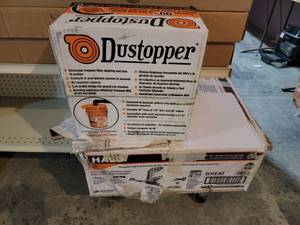 Dust stopper fits a 5 gallon bucket...