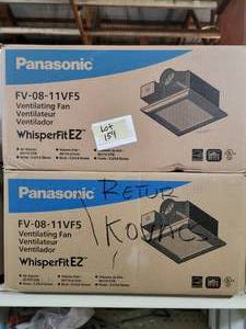 2 Ventilating fans Panasonic...