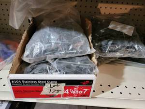 6 bags half clamp 34, 14 bags 12...