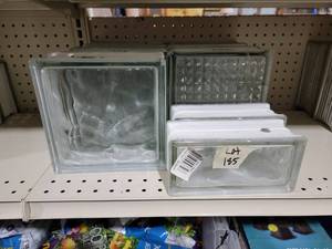 7 Big glass blacks, 2 half glass bl...