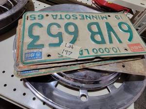 2 pair of license plates 1974, and ...