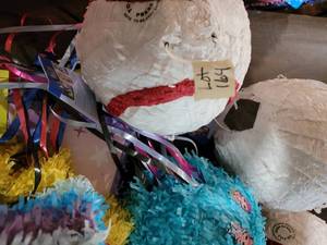 Variety of pinatas...
