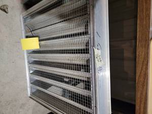 Aluminum grated louver...