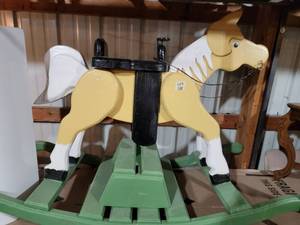 2 Yellow Horses hand made...