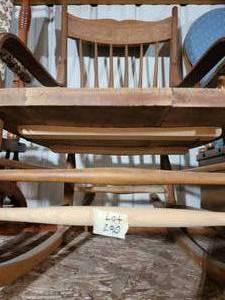 over 100 yr. old rocking chair with...