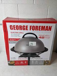 lot 60 image: George Foreman IndoorOutdoor 15 Serving Domed Electric Grill - GFO240S