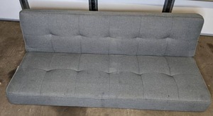 lot 92 image: Serta Cobie Microfiber Convertible Sofa