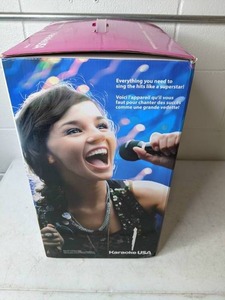 lot 83 image: Karaoke USA Wi-Fi and Bluetooth Karaoke Machine with 2 Microphones
